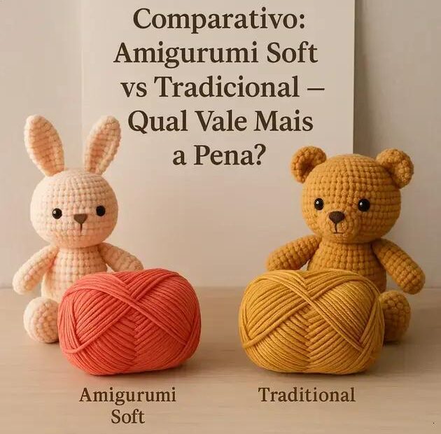 Comparativo: Amigurumi Soft vs Tradicional — Qual Vale Mais a Pena?