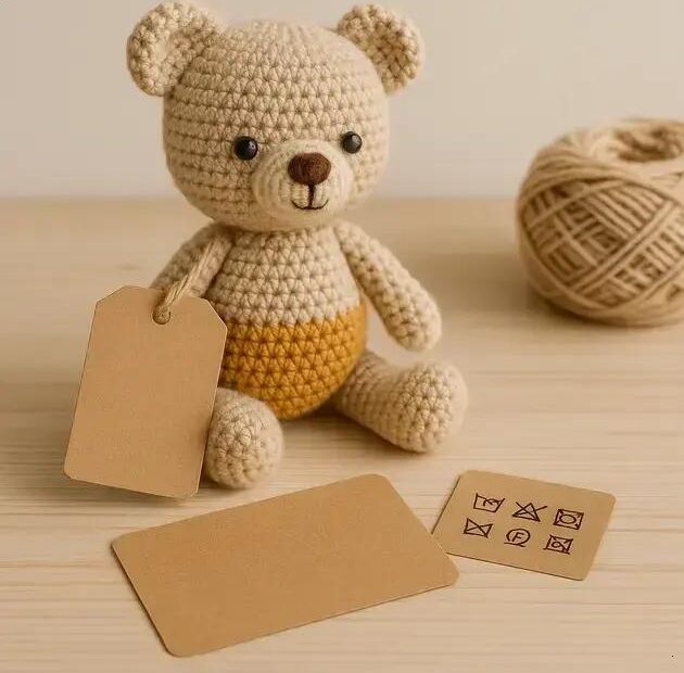 Branding Simples Para Artesãs: Nome da Coleção, Etiqueta e Cartão de Cuidado